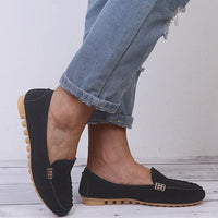 Carola | Damen Leichte Ballerinas Gummisohle – Federleichte Ballerinas Sommer 2026 - Schwarz