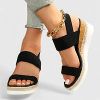 Damen Orthopädische Sandalen Bequeme Sommerschuhe - Schwarz