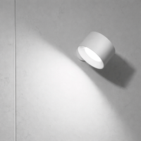 Wandleuchte Kabellos LED Akku Wandlampe Drehbar Dimmbar - Weiß