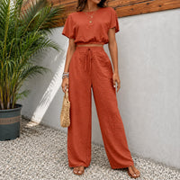Juliette™ Premium-Viskose-Set mit Cropped-Bluse - Rot