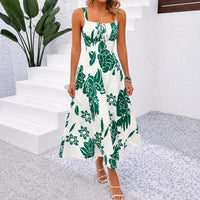 Rosalie™ Kleid aus Premium-Viskose mit Blumenmuster - Grün