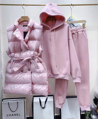 Emma | Trainingspaket Damen Bodywarmer & Jogginganzug - Rosa