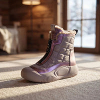 Winterbewegung™ - Stiefel mit Frontreißverschluss und Premium-Thermofutter - Lila
