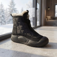 Winterbewegung™ - Stiefel mit Frontreißverschluss und Premium-Thermofutter - Schwarz