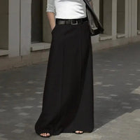 Corenne™ Eleganter Maxirock mit Modernem Design - Schwarz
