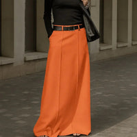 Corenne™ Eleganter Maxirock mit Modernem Design - Orange
