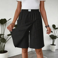 Celenne™ Skort aus Leinen-Baumwolle mit Premium-Komfort - Schwarz