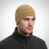 Winddichte Mütze aus Polarfleece für kalte Tage mit superweichem Tragekomfort - Beige