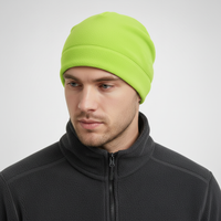 Winddichte Mütze aus Polarfleece für kalte Tage mit superweichem Tragekomfort - Neon-Gelb