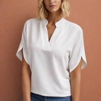 Elegante luftige Bluse für Damen mit schmeichelhaftem Schnitt | Maud - Weiß