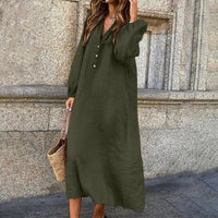 Luna™ - Langärmeliges Midikleid (1+1 GRATIS) - Armeégrün