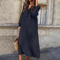 Luna™ - Langärmeliges Midikleid (1+1 GRATIS) - Marineblau