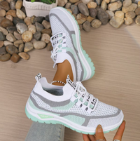 Camilla | Stylische Sneaker für Damen - Weiß-Grün