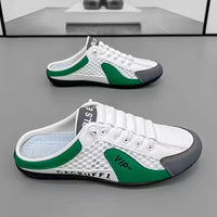 Herren Farbblock Rückenfreie Slip-On Sneaker - Grün