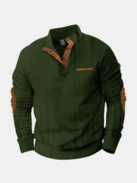 Jonas | Herren Klassiker Zopfmuster Pullover - Grün