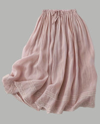 Damen Unterrock Vintage Romantisch Mit Spitzen-Details Für Den Sommer - Rosa