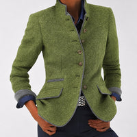 Kaelyn - Elegante Damenjacke mit Taschen - Grün