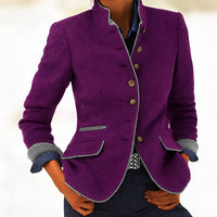 Kaelyn - Elegante Damenjacke mit Taschen - Lila