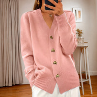 Annalee - Schicke Love Button Damenjacke - Rosa