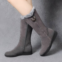 Carla - Komfortable und warme Winterstiefel - Dunkelgrau
