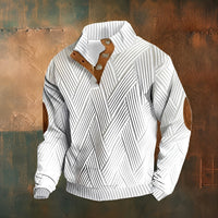 Jary - Komfortabler Herrenpullover - Weiß