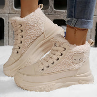 Irene - Bequeme gefütterte Winterstiefel - Khaki