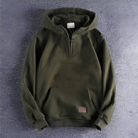 Tommy - Vintage-Herren-Hoodie mit Kapuze - Grün