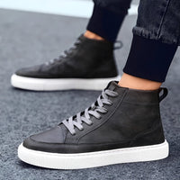 Albert - Eleganter Herren-High-Top-Sneaker - Grau