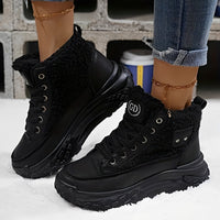 Irene - Bequeme gefütterte Winterstiefel - Schwarz