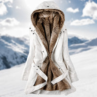 Hedda - Stilvoller Winterparka für Damen - Hellbeige