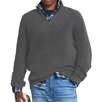 Charlton - Herrenpullover mit Reißverschluss für Wärme - Grau