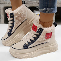 Irene - Bequeme gefütterte Winterstiefel - Marineblau