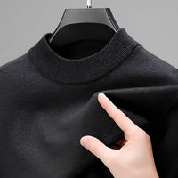 Giorgio - Bequemer Herrenpullover mit elastischem Bund - Grau