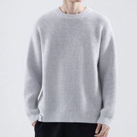 Adrian | Herren Legerer Strickpullover - Grau