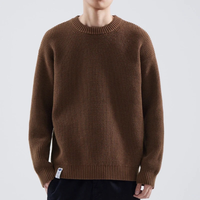 Adrian | Herren Legerer Strickpullover - Braun