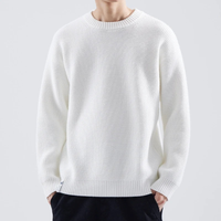 Adrian | Herren Legerer Strickpullover - Weiß