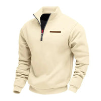 Rico | Lässiges Fleece-Sweatshirt für Herren - Beige