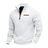 Rico | Lässiges Fleece-Sweatshirt für Herren - Weiß