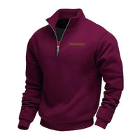 Rico | Lässiges Fleece-Sweatshirt für Herren - Burgund