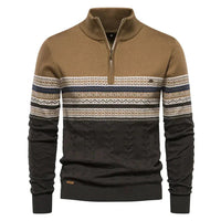 Alexander | Herren Wärmender Strickpullover - Khaki