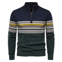 Alexander | Herren Wärmender Strickpullover - Blau