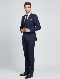 Andreas | Herren Zweiteiliges Anzug Set - Marineblau