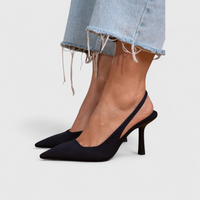 Bella | Damen Komfort Stütz-Absatzschuhe – Bequeme Stützende Pumps - Black