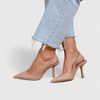 Aniya – Pumps Mit Spitzer Zehenpartie Und Fersenriemen - Hellrosa