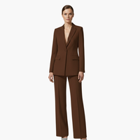 Aurelia | Damen Hosenanzug Set - Kaffee