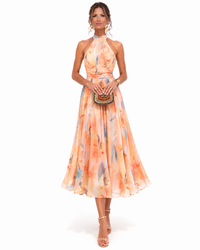 Aurora | Aquarell Neckholder-Kleid - Standard