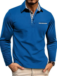 Elyo -Poloshirt mit langen Ärmeln - Dunkelblau