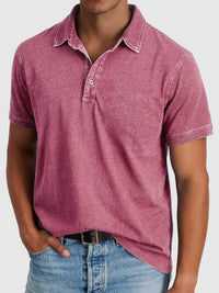 Bastian | Herren Kurzarm Poloshirt Regular Fit - Rosa