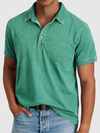 Bastian | Herren Kurzarm Poloshirt Regular Fit - Grün