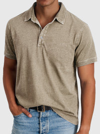 Bastian | Herren Kurzarm Poloshirt Regular Fit - Khaki